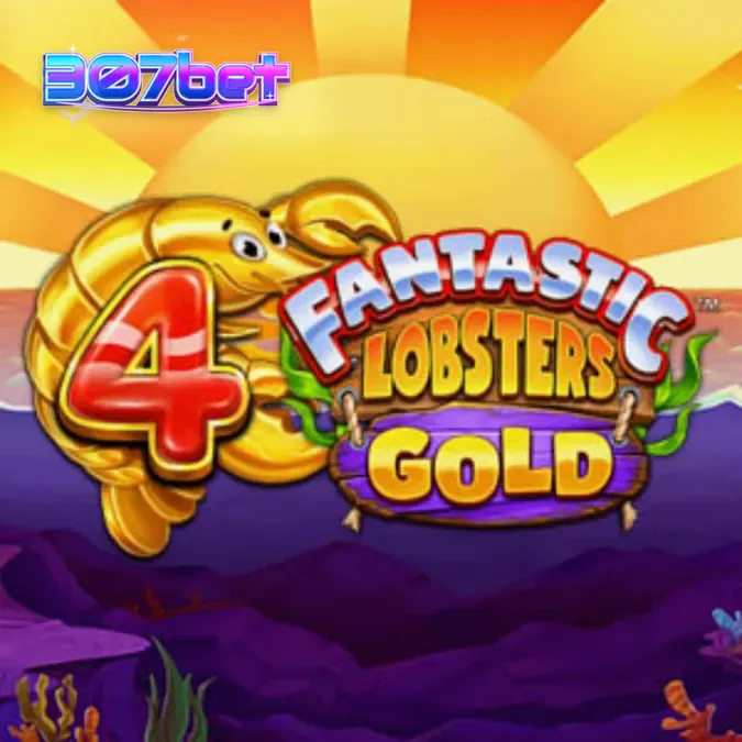Interface do jogo 4 Fantastic Lobsters Gold com tema subaquático