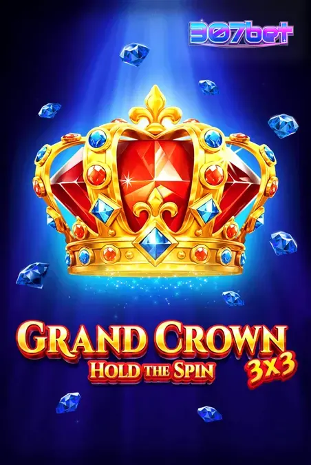 Interface do jogo 3×3 Grand Crown com símbolos de frutas e coroas douradas